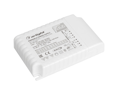 Основное фото Сетевой адаптер Arlight ARJ-SP-40-PFC-1-10V-DALI2-PD (40W, 500-1050mA) 025123(1): Купить в Интернет магазин освещения GCSVET.RU