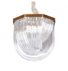 Светильник подвесной Delight Collection Murano Glass A001-400 L4 brass/clear