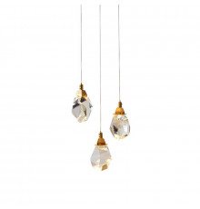 Светильник подвесной Delight Collection Crystal rock II 9701P/3R brass
