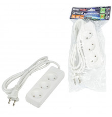 Удлинитель бытовой Uniel Ultra S-CU3-1,5 WHITE UL-00009979
