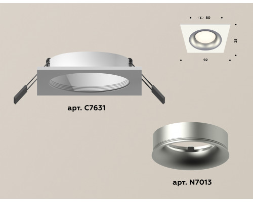 Дополнительное фото Светильник встраиваемый Ambrella Light Techno XC7631004 (C7631, N7013): Купить в Интернет магазин освещения GCSVET.RU