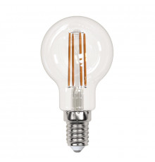 Филаментная лампа светодиодная (UL-00005905) Uniel E14 13W 3000K прозрачная LED-G45-13W/3000K/E14/CL PLS02WH