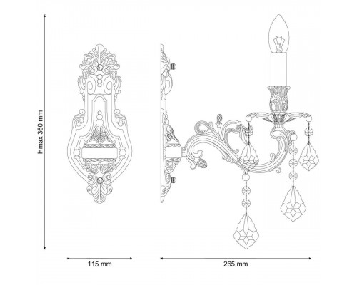 Дополнительное фото Настенный светильник Lucia Tucci Barletta W122.1 Cream White: Купить в Интернет магазин освещения GCSVET.RU