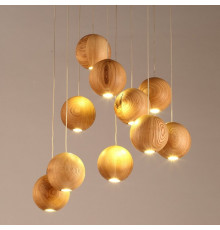 Светильник подвесной ImperiumLoft Lofter Wooden Sphere 73428-22
