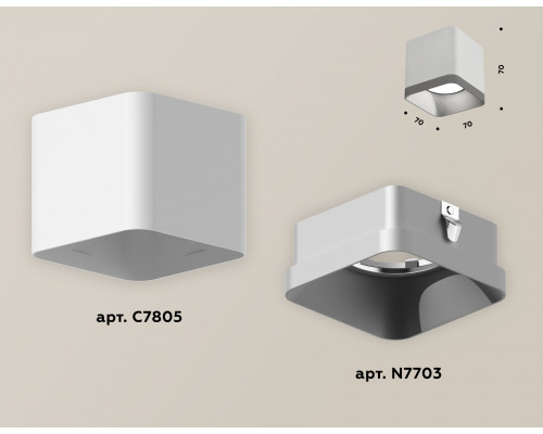 Дополнительное фото Светильник накладной Ambrella Light Techno XS7805003: Купить в Интернет магазин освещения GCSVET.RU