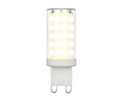 Основное фото Светодиодная лампочка Uniel JCD LED-JCD-9W/3000K/G9/CL GLZ09TR картон: Купить в Интернет магазин освещения GCSVET.RU