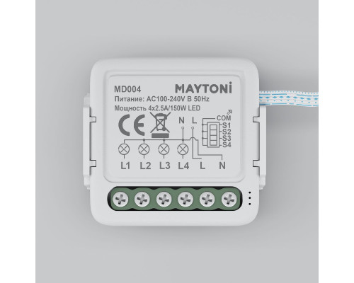 Дополнительное фото W-Fi выключатель четырехканальный Maytoni Smart home MD004: Купить в Интернет магазин освещения GCSVET.RU