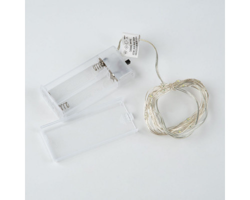 Дополнительное фото Гирлянда Uniel ULD-S0200-020/SСB/2AA WHITE IP20 DEW UL-00010896: Купить в Интернет магазин освещения GCSVET.RU