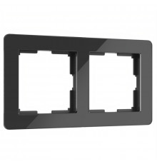 Рамка на 2 поста Werkel Acrylic черный 4690389184857 W0022708