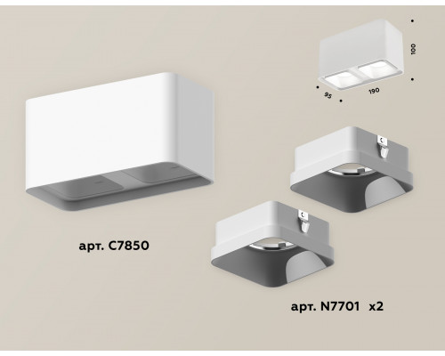 Дополнительное фото Светильник накладной Ambrella Light Techno XS7850001 (C7850, N7701): Купить в Интернет магазин освещения GCSVET.RU