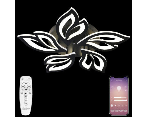 Основное фото Люстра потолочная Natali Kovaltseva Sand HIGH-TECH LED LAMPS 82006 BLACK: Купить в Интернет магазин освещения GCSVET.RU