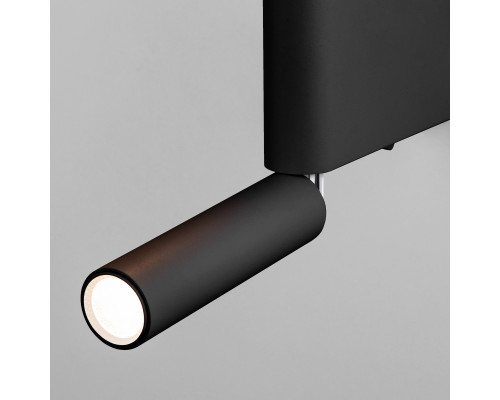 Дополнительное фото Настенный светодиодный светильник Elektrostandard Sarca 4690389180583 40111/LED черный a057584: Купить в Интернет магазин освещения GCSVET.RU