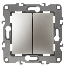 Выключатель двухклавишный ЭРА 12 10AX 250V 12-1104-04 Б0014648