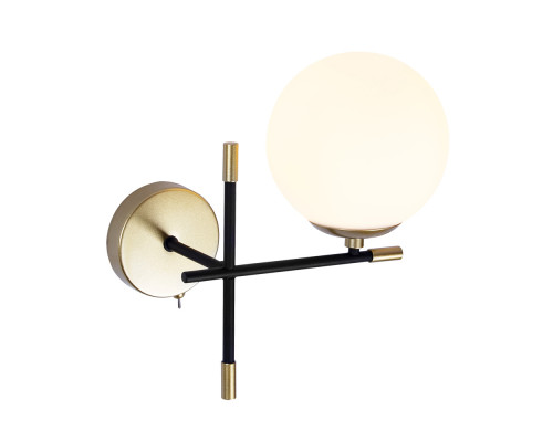 Основное фото Настенный светильник Arte Lamp Arkab A2225AP-1BK: Купить в Интернет магазин освещения GCSVET.RU