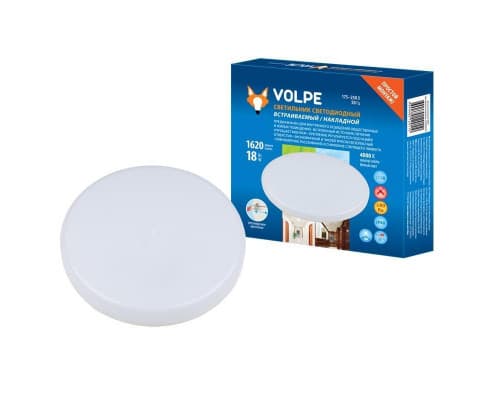 Основное фото Светильник встраиваемый LED Volpe ULM-Q250 18W/4000K White UL-00006756: Купить в Интернет магазин освещения GCSVET.RU