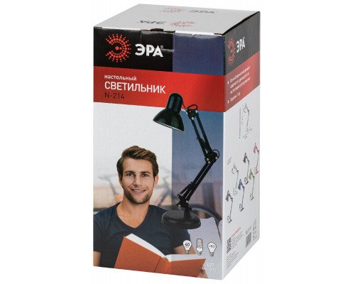Дополнительное фото Лампа настольная Эра N-214-E27-40W-GR Б0052764: Купить в Интернет магазин освещения GCSVET.RU