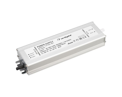 Основное фото Сетевой адаптер Arlight ARPV-12100-B1 12V 8,3A 100W IP67 028786: Купить в Интернет магазин освещения GCSVET.RU