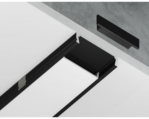Дополнительное фото Алюминиевый накладной профиль Ambrella Light Alum Profile GP1800BK: Купить в Интернет магазин освещения GCSVET.RU