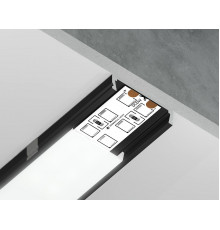 Алюминиевый накладной профиль Ambrella Light Alum Profile GP1800BK