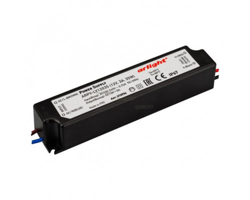 Основное фото Сетевой адаптер Arlight ARPV-LV12035 (12V, 3.0A, 36W) 010996: Купить в Интернет магазин освещения GCSVET.RU
