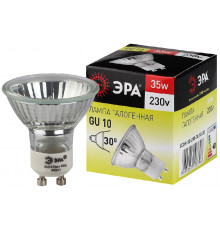 Лампочка тип галогенновая Эра GU10 35W 3000K GU10-JCDR (MR16) -35W-230V C0027385