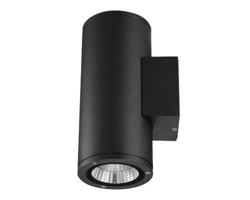 Основное фото Светильник настенный для улицы Uniel ULU-S22D-2x12W/6400K IP65 BLACK UL-00010848: Купить в Интернет магазин освещения GCSVET.RU
