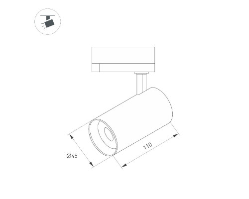 Дополнительное фото Светильник трековый (однофазный) Arlight LGD-SPOT-2TR-R45-7W Warm3000 (BR, 24 deg, 230V) 042544: Купить в Интернет магазин освещения GCSVET.RU