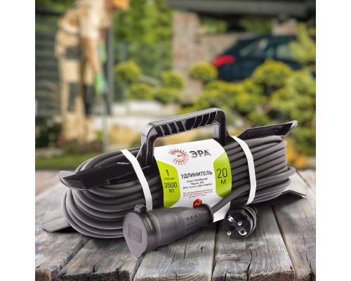 Дополнительное фото Удлинитель силовой Эра UFx-1e-3x2,5-20m-IP44(KG) Б0050871: Купить в Интернет магазин освещения GCSVET.RU