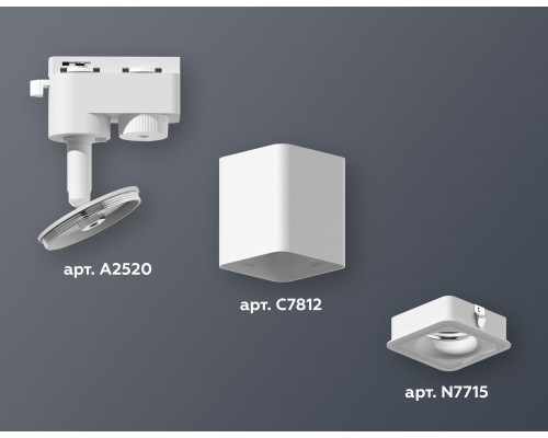Дополнительное фото Светильник трековый (однофазный) Ambrella Light Track System XT7812020 (A2520, C7812, N7715): Купить в Интернет магазин освещения GCSVET.RU