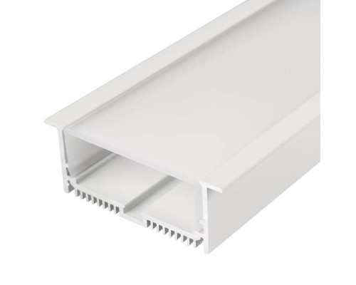 Основное фото Профиль с экраном Arlight SL-LINIA88-F-2500 WHITE+OPAL 021373: Купить в Интернет магазин освещения GCSVET.RU