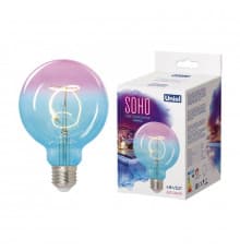 Филаментная лампа светодиодная (UL-00005892) Uniel E27 4W 2250K синяя LED-SF01-4W/Soho/E27/CW BLue/Wine GLS77TR