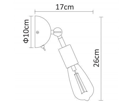 Дополнительное фото Светильник спот Arte Lamp A9190AP-1BK: Купить в Интернет магазин освещения GCSVET.RU