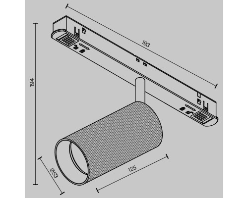 Дополнительное фото Светильник трековый (магнитый) Maytoni Technical Magnetic track system Exility Artisan TR097-2-12W3K-M-BMG: Купить в Интернет магазин освещения GCSVET.RU