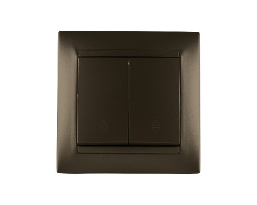 Дополнительное фото Выключатель двухклавишный на 2 направления Лама TDM Electric SQ1815-0707: Купить в Интернет магазин освещения GCSVET.RU