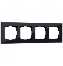 Рамка Werkel Favorit на 4 поста черный W0041108 4690389159954