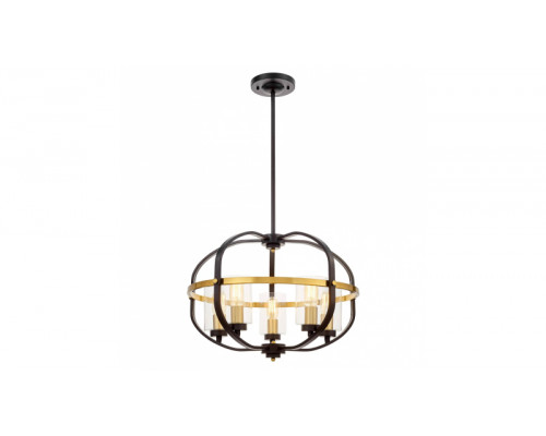 Основное фото Люстра подвесная Lumina Deco Monterey LDP 1141-5 BK+MD: Купить в Интернет магазин освещения GCSVET.RU