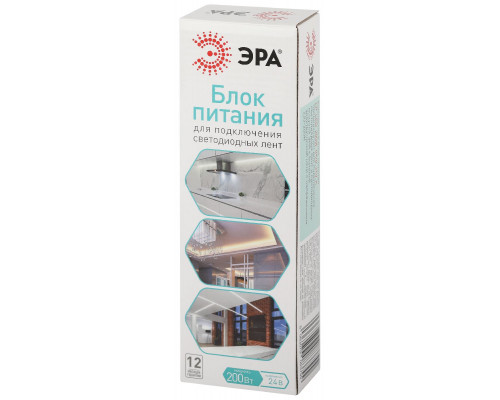 Дополнительное фото Блок питания Эра 200Вт DC24В 8.33A IP20 LP-LED-200W-IP20-24V-S Б0061132: Купить в Интернет магазин освещения GCSVET.RU
