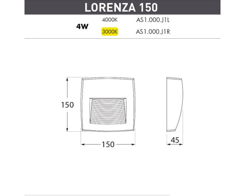 Дополнительное фото Светильник настенный LED для улицы Fumagalli Lorenza AS1.000.000.AXJ1L: Купить в Интернет магазин освещения GCSVET.RU