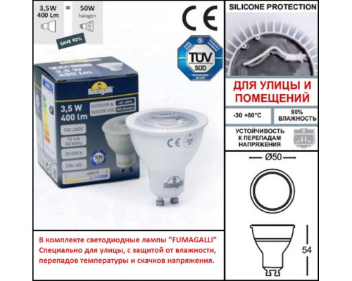 Дополнительное фото Уличный светильник Fumagalli 1F1.000.000.LXU1L: Купить в Интернет магазин освещения GCSVET.RU
