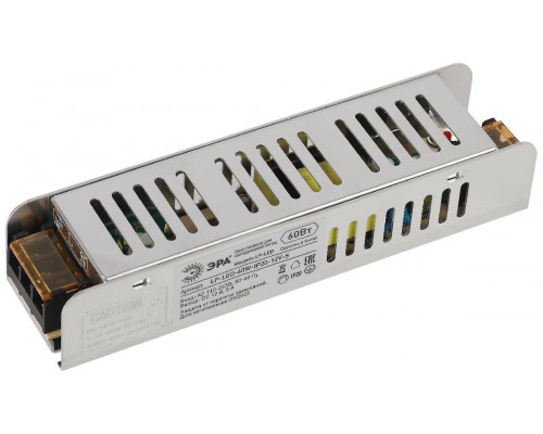 Основное фото Блок питания Эра 60Вт DC12В 5A IP20 LP-LED-60W-IP20-12V-S Б0061121: Купить в Интернет магазин освещения GCSVET.RU