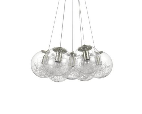 Основное фото Люстра подвесная Ideal Lux Mapa Sat SP7 Nickel 176062: Купить в Интернет магазин освещения GCSVET.RU