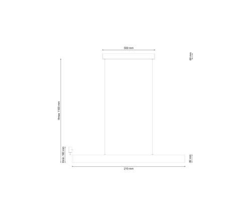 Дополнительное фото Светильник подвесной LED Lucia Tucci Aero 206.30 Nero Led: Купить в Интернет магазин освещения GCSVET.RU