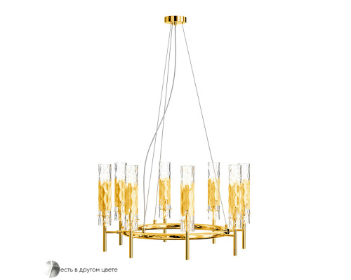 Основное фото Люстра подвесная Crystal Lux PRIMAVERA SP8 GOLD: Купить в Интернет магазин освещения GCSVET.RU