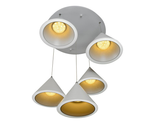 Дополнительное фото Люстра подвесная LED iLedex Moon WL8858-5 WH: Купить в Интернет магазин освещения GCSVET.RU