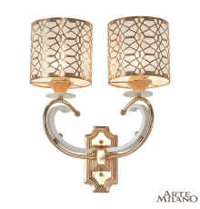 Настенный светильник Arte Milano Florentia-1237 301237/2W Wh/Gd