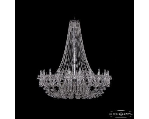 Основное фото Люстра подвесная Bohemia Ivele Crystal 1409/24/530/h-160 Ni: Купить в Интернет магазин освещения GCSVET.RU