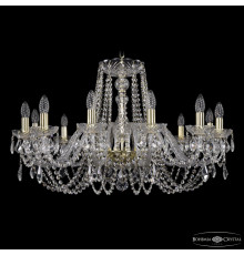 Подвесная люстра Bohemia Ivele Crystal 1402/12/300 G Leafs