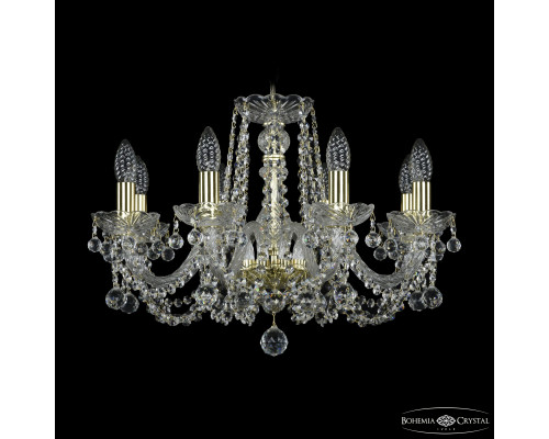 Основное фото Люстра подвесная Bohemia Ivele Crystal 1402/8/195 G Balls: Купить в Интернет магазин освещения GCSVET.RU