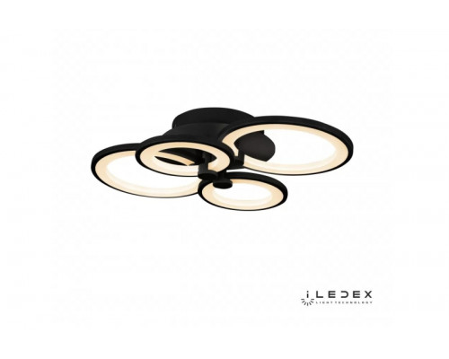 Основное фото Люстра потолочная iLedex Ring A001/4 MBK: Купить в Интернет магазин освещения GCSVET.RU
