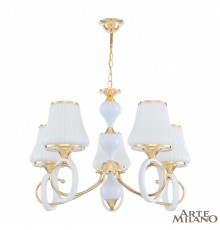 Люстра подвесная Arte Milano Florentia-2387 302387/5 Wh/Gd